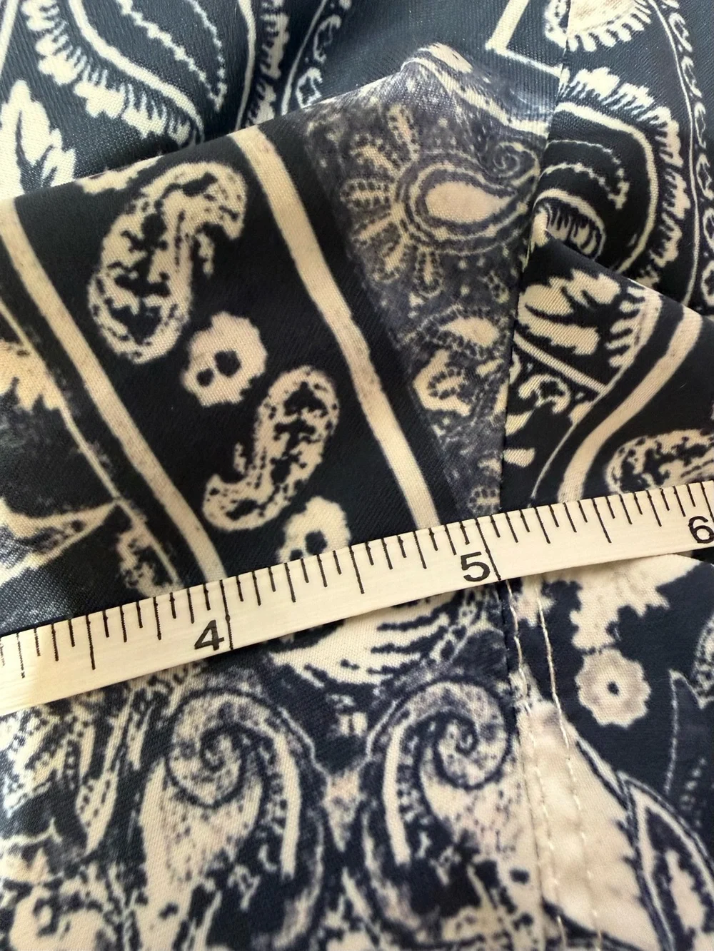 Ralph Lauren Purple Label Mayfair Swim Trunks Blue Bandana Paisley Patchwork L